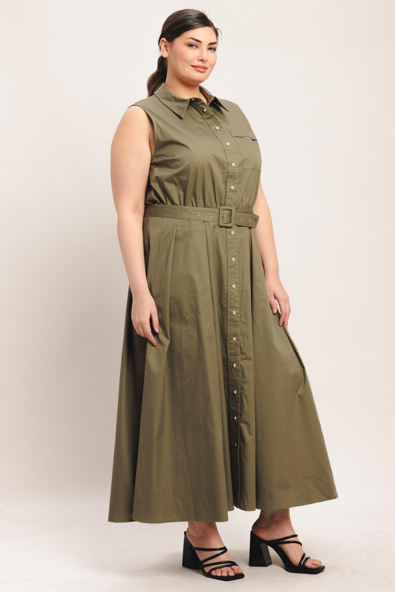 SIMPLY UNSTOPPABLE WOVEN MIDI DRESS Flying Tomato