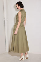 SIMPLY UNSTOPPABLE WOVEN MIDI DRESS Flying Tomato