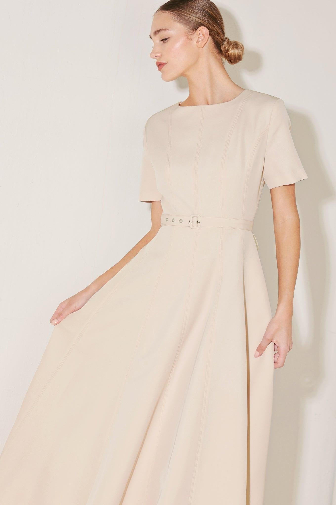 SPRING ICON WOVEN MIDI DRESS Flying Tomato