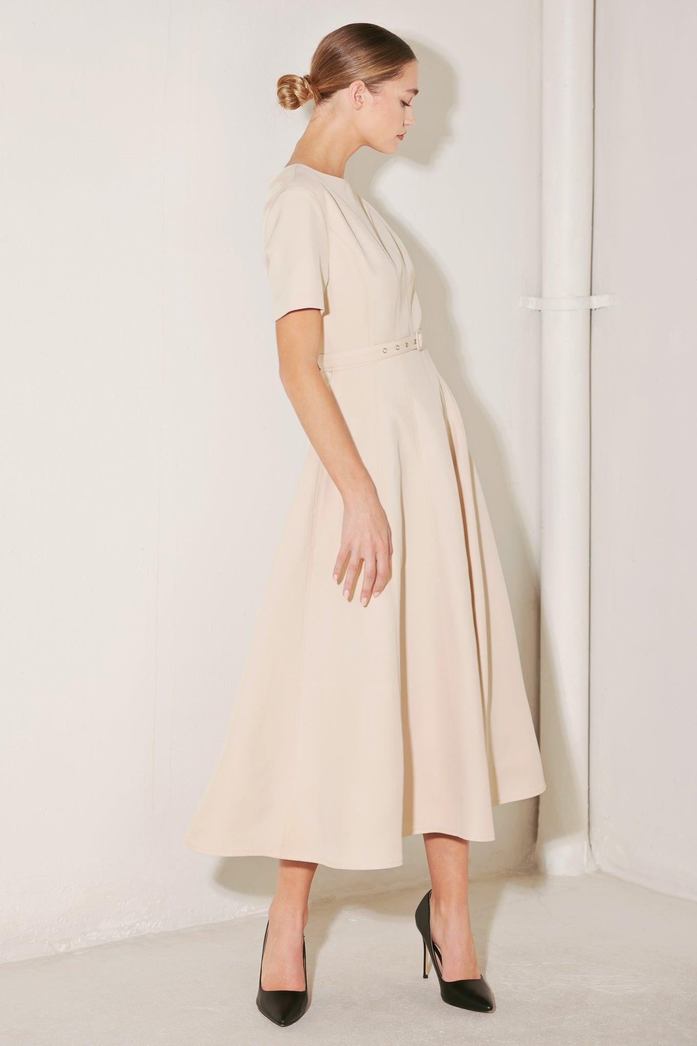 SPRING ICON WOVEN MIDI DRESS Flying Tomato