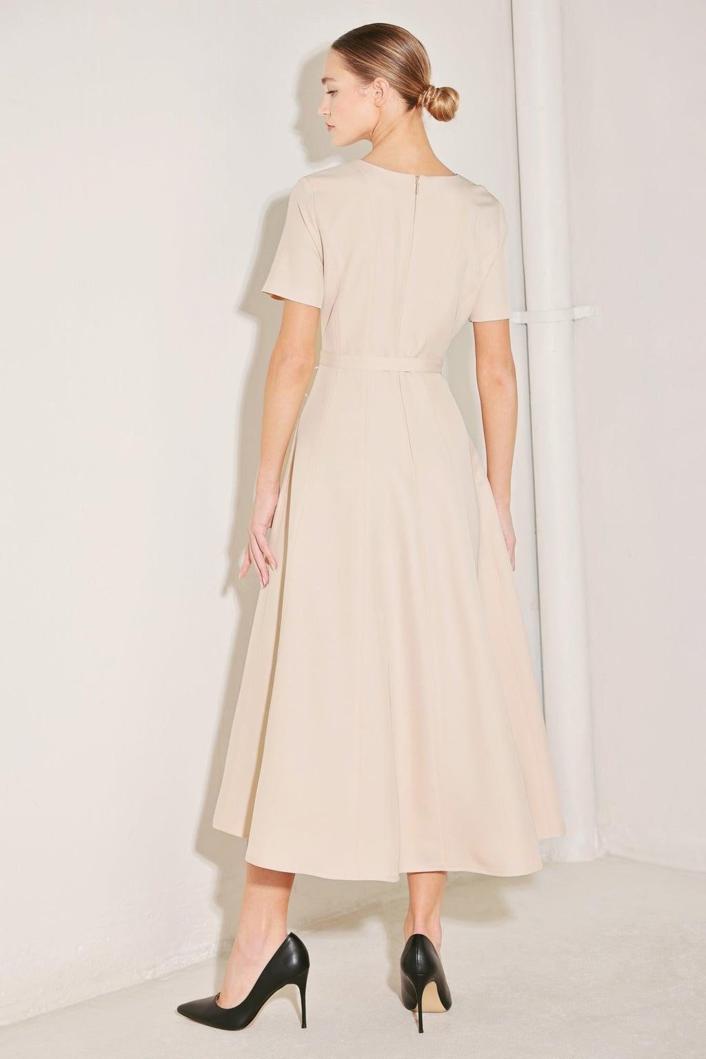 SPRING ICON WOVEN MIDI DRESS Flying Tomato
