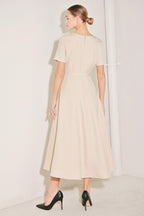 SPRING ICON WOVEN MIDI DRESS Flying Tomato