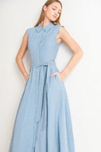 CAFE AU LAIT WOVEN MIDI DRESS Flying Tomato