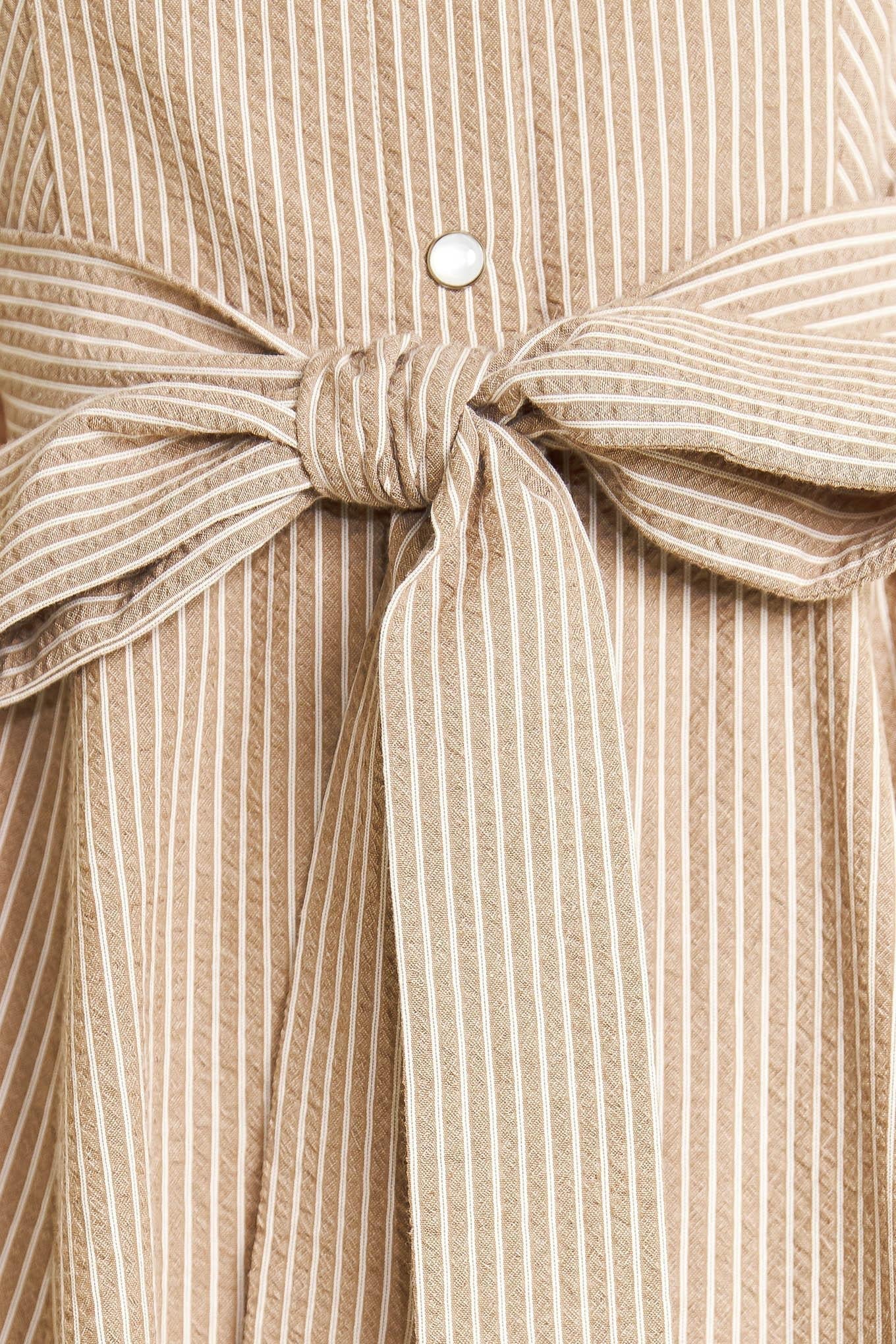 CAFE AU LAIT WOVEN MIDI DRESS Flying Tomato