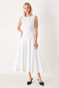 REFINED BEAUTY WOVEN MIDI DRESS Flying Tomato