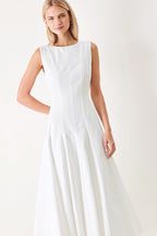 REFINED BEAUTY WOVEN MIDI DRESS Flying Tomato