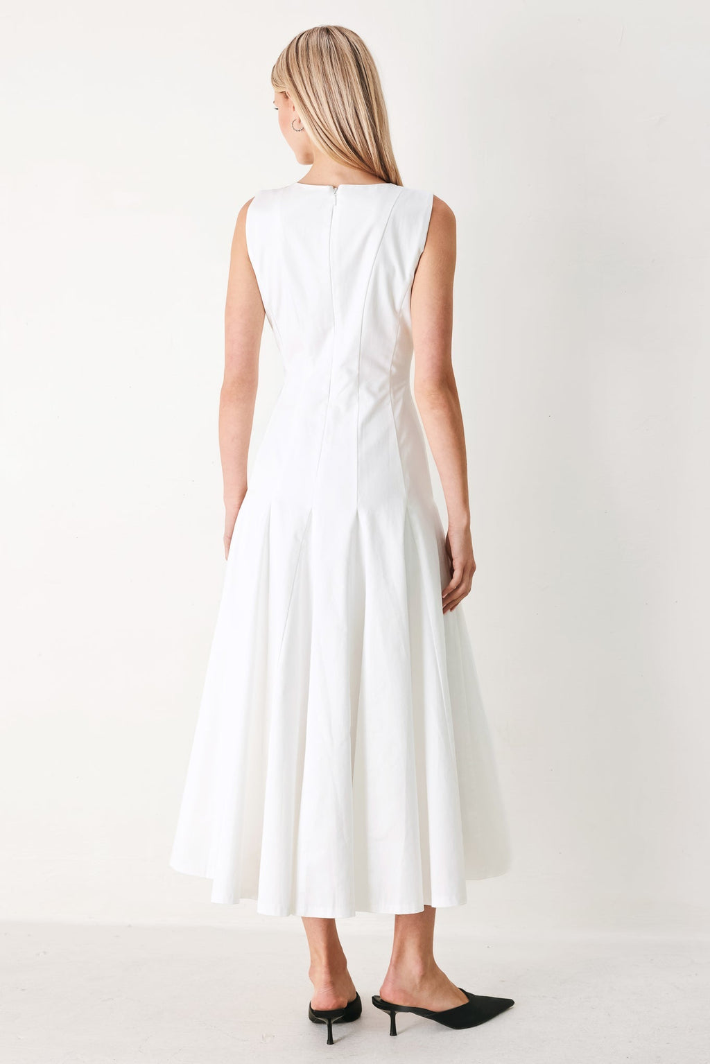 REFINED BEAUTY WOVEN MIDI DRESS Flying Tomato