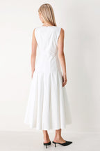 REFINED BEAUTY WOVEN MIDI DRESS Flying Tomato