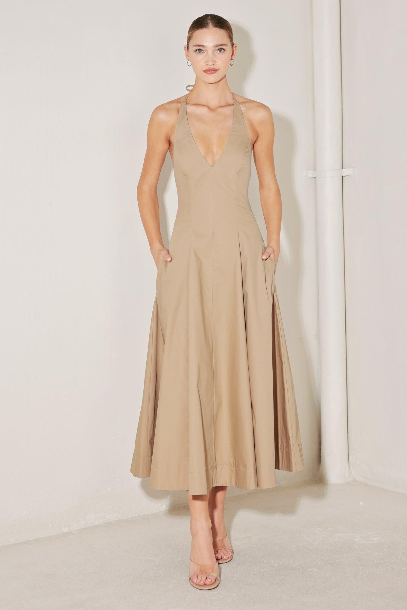 RESORT MAIN CHARACTER WOVEN MIDI DRESS Flying Tomato