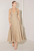 RESORT MAIN CHARACTER WOVEN MIDI DRESS Flying Tomato
