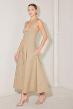 RESORT MAIN CHARACTER WOVEN MIDI DRESS Flying Tomato