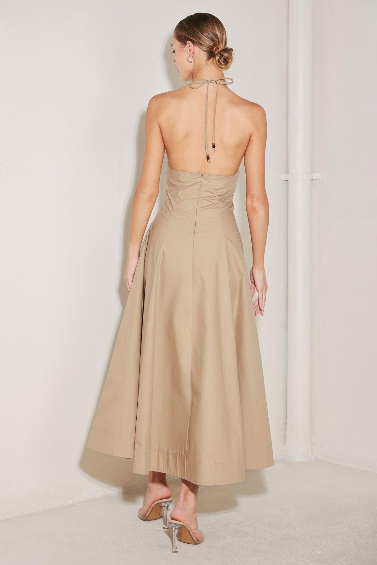 RESORT MAIN CHARACTER WOVEN MIDI DRESS Flying Tomato