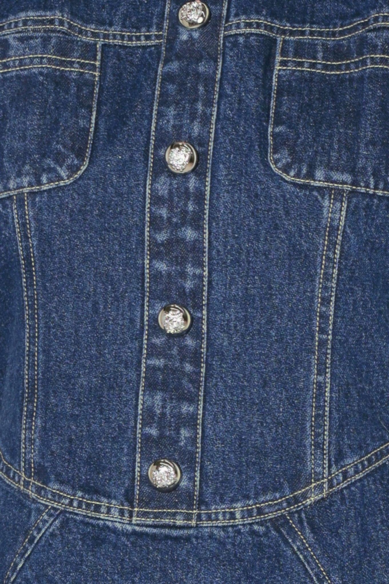 COOL GIRL COMEBACK DENIM MINI DRESS Flying Tomato