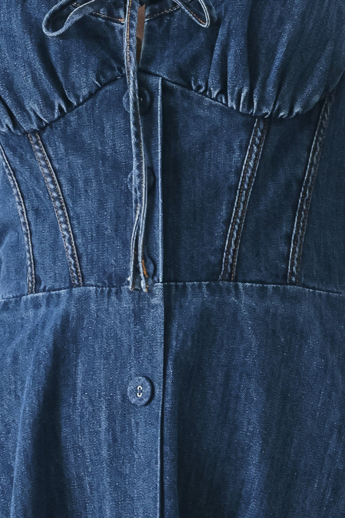 BLUE CRUSH DENIM MIDI DRESS Flying Tomato