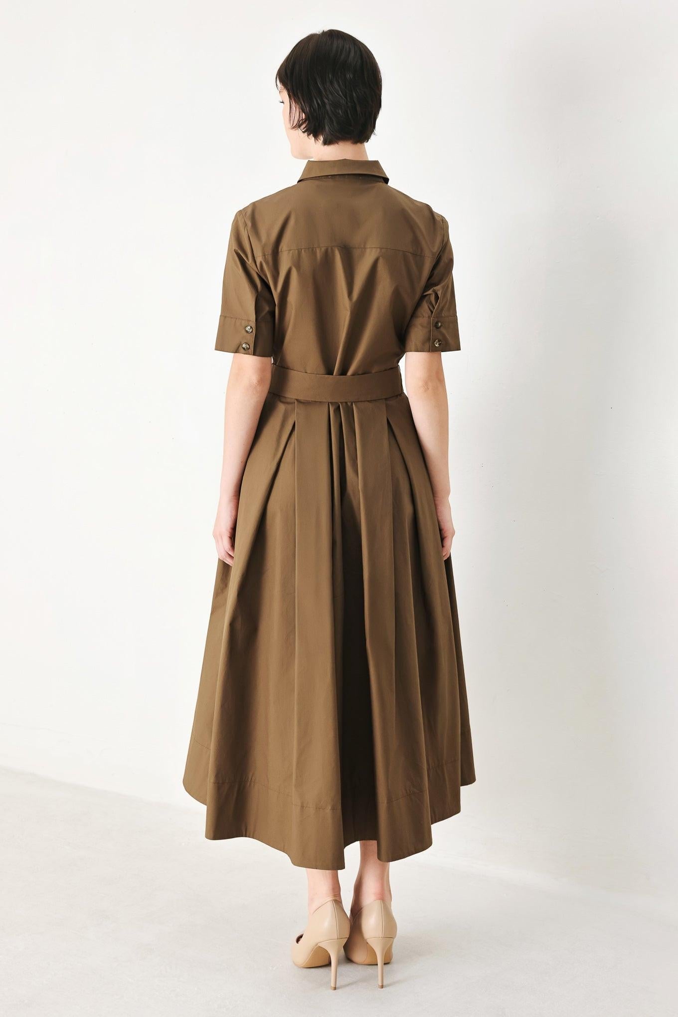 DESERT ICON WOVEN MIDI SHIRT DRESS Flying Tomato