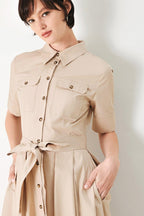 DESERT ICON WOVEN MIDI SHIRT DRESS Flying Tomato