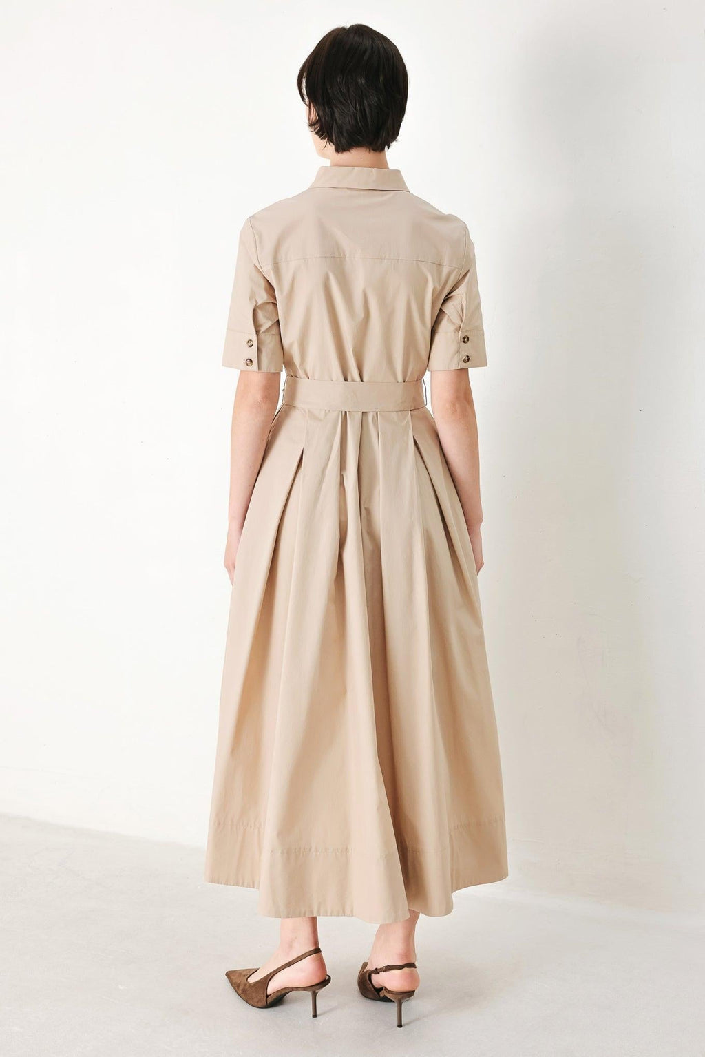 DESERT ICON WOVEN MIDI SHIRT DRESS Flying Tomato
