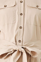 DESERT ICON WOVEN MIDI SHIRT DRESS Flying Tomato