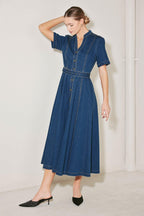 SATURN STREET DENIM MIDI DRESS Flying Tomato