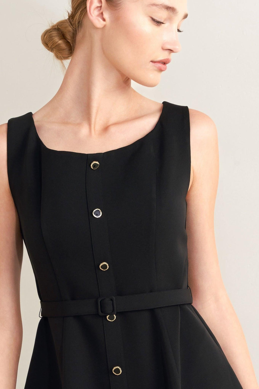 PARIS AFTER DARK WOVEN MIDI DRESS Flying Tomato