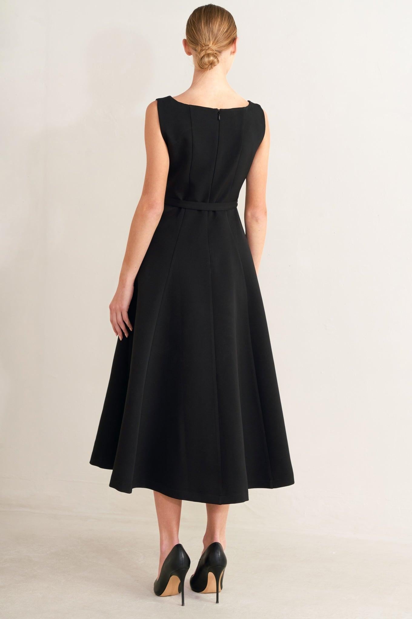 PARIS AFTER DARK WOVEN MIDI DRESS Flying Tomato