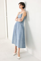 CLOUD NINETTE DENIM MIDI DRESS Flying Tomato