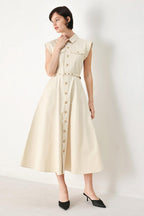 NEUTRAL COMMAND WOVEN SHIRT DRESS Flying Tomato
