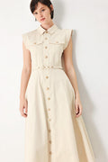 NEUTRAL COMMAND WOVEN SHIRT DRESS Flying Tomato