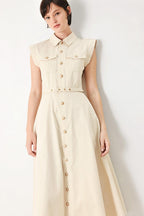 NEUTRAL COMMAND WOVEN SHIRT DRESS Flying Tomato