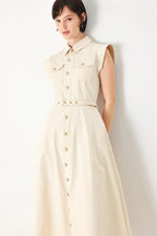 NEUTRAL COMMAND WOVEN SHIRT DRESS Flying Tomato