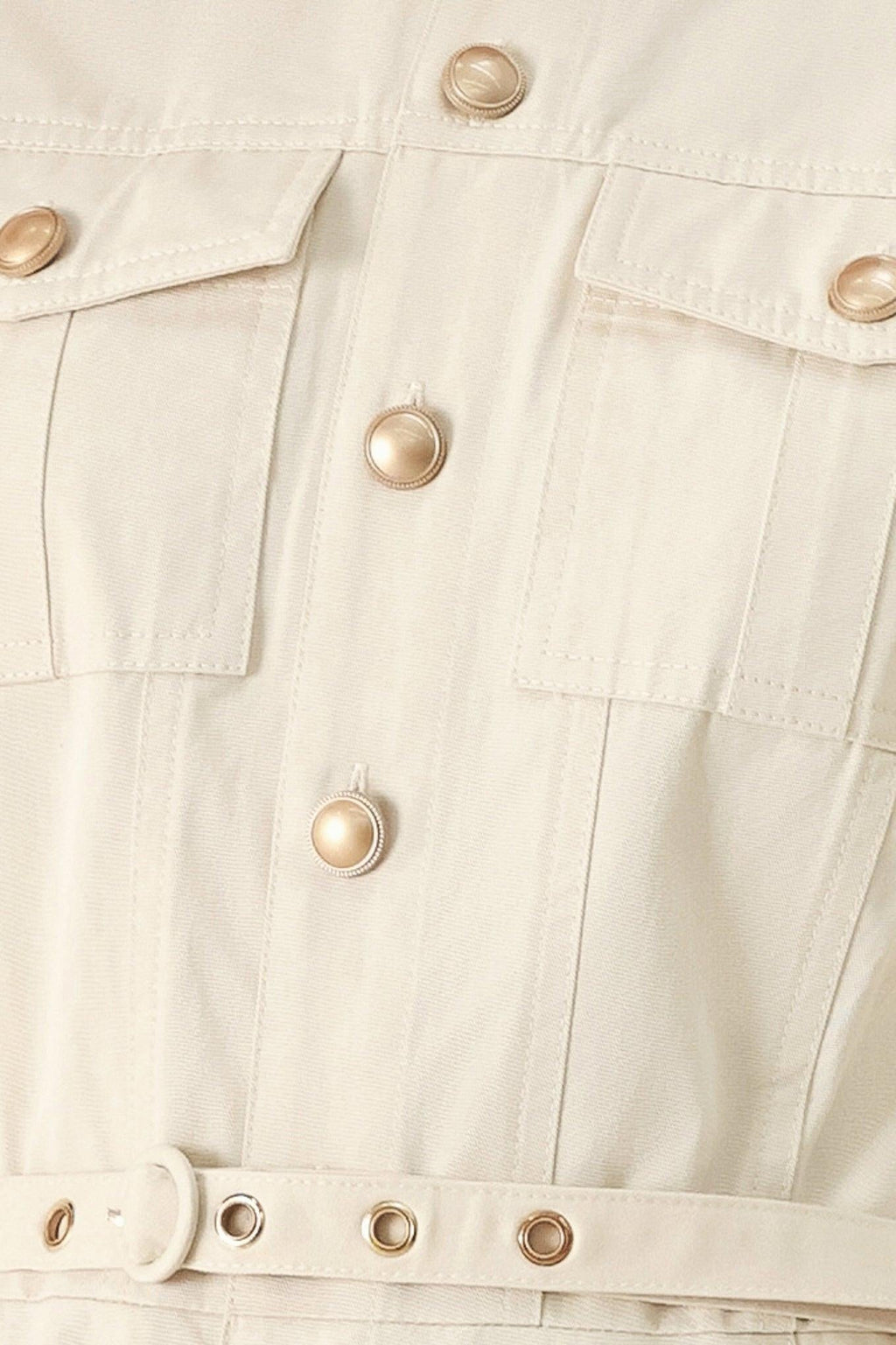 NEUTRAL COMMAND WOVEN SHIRT DRESS Flying Tomato