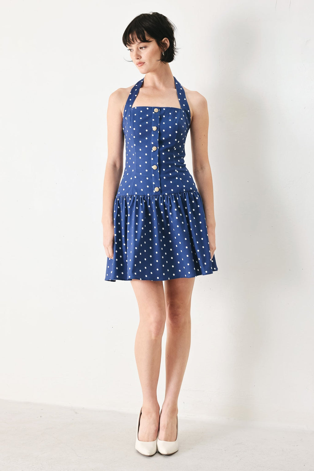 DOTS & DREAMS WOVEN MINI DRESS Flying Tomato