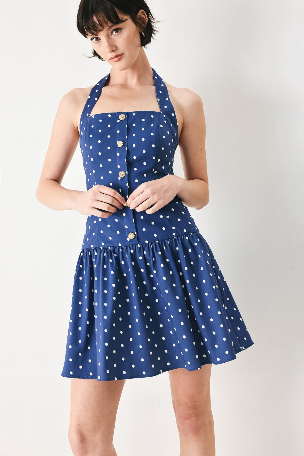 DOTS & DREAMS WOVEN MINI DRESS Flying Tomato
