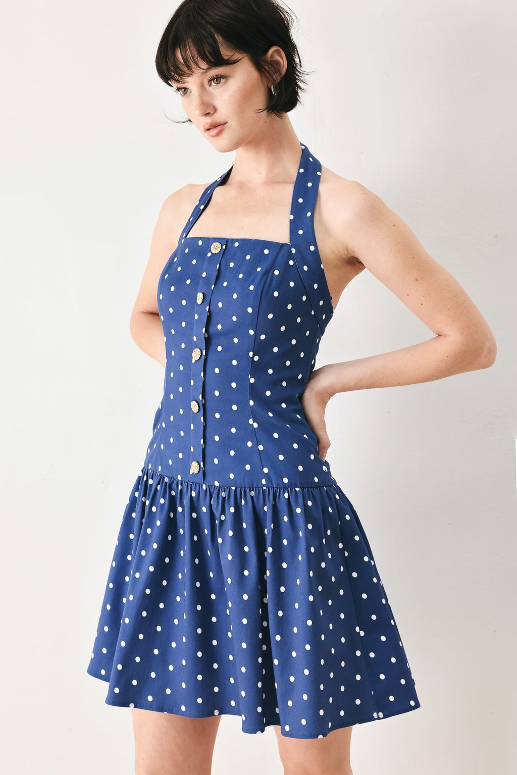 DOTS & DREAMS WOVEN MINI DRESS Flying Tomato