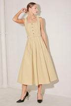 SAHARA GRACE WOVEN MIDI DRESS Flying Tomato