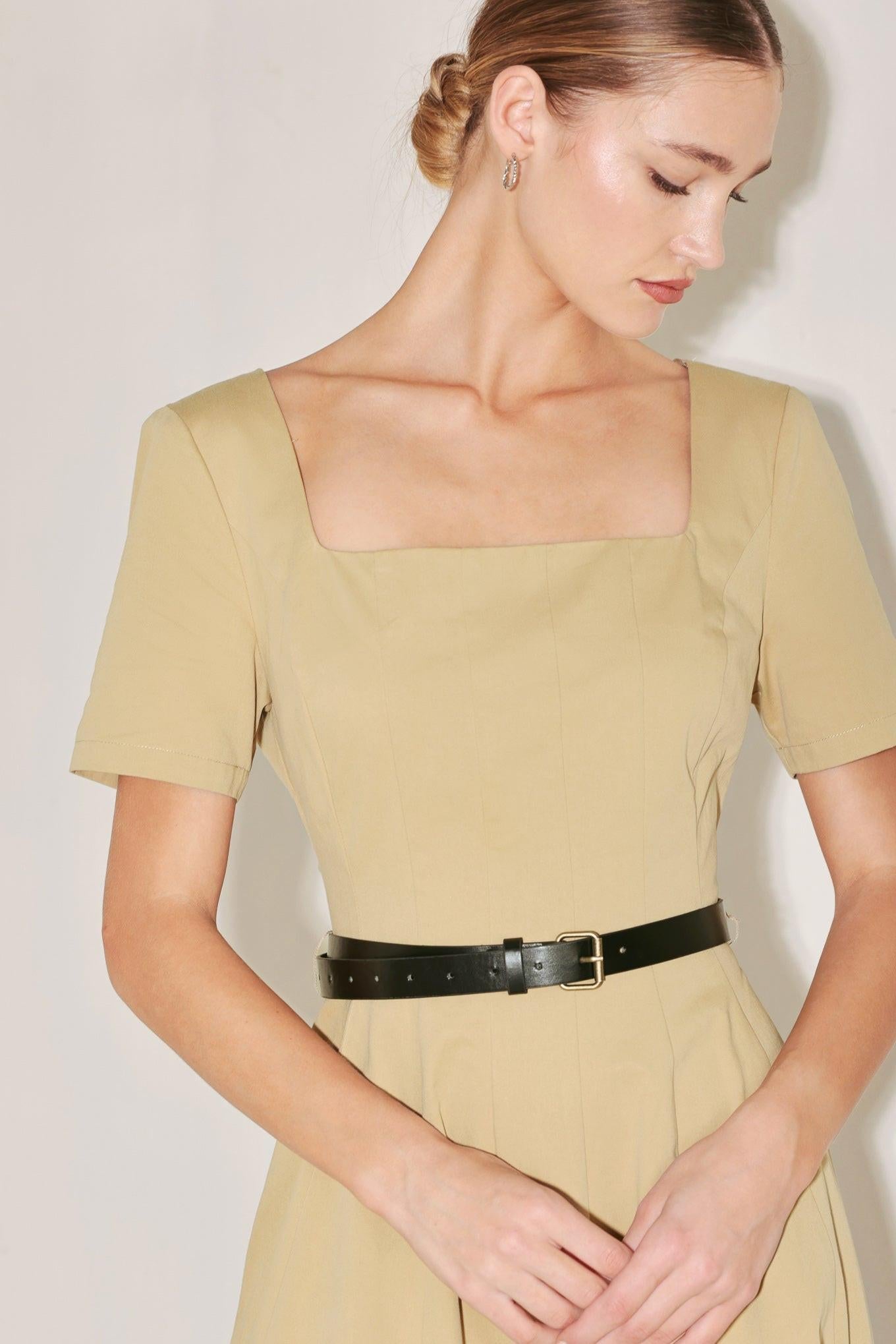 [PREORDER] WARM STONE EDIT WOVEN MIDI DRESS Flying Tomato