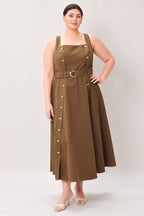 SWEET SIENNA WOVEN MIDI DRESS Flying Tomato