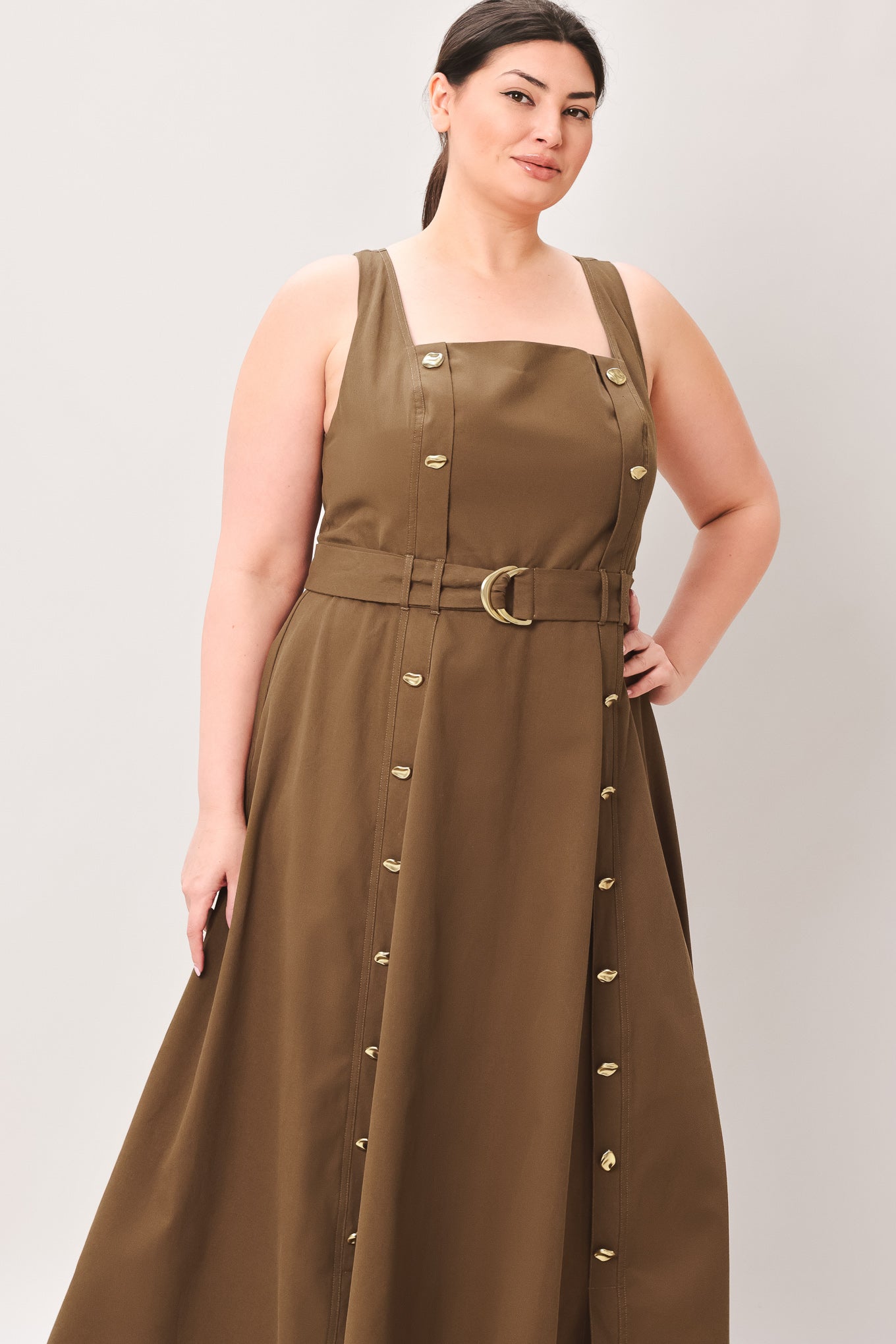 SWEET SIENNA WOVEN MIDI DRESS Flying Tomato