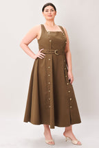 SWEET SIENNA WOVEN MIDI DRESS Flying Tomato
