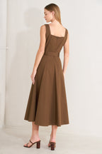 SWEET SIENNA WOVEN MIDI DRESS Flying Tomato