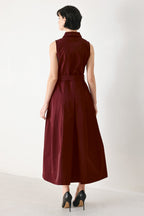 TIMELESS MOOD WOVEN MIDI DRESS Flying Tomato