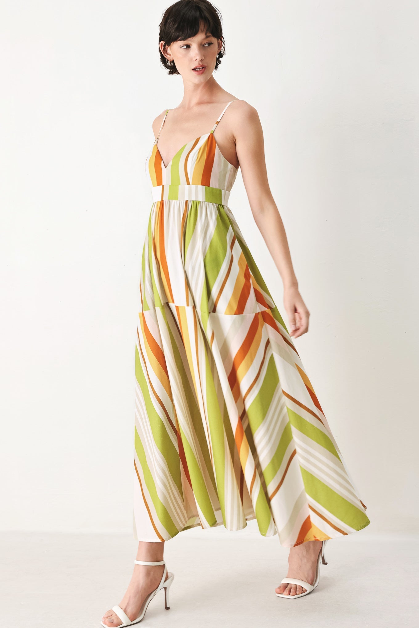 SUNRISE RIVIERA WOVEN MIDI DRESS