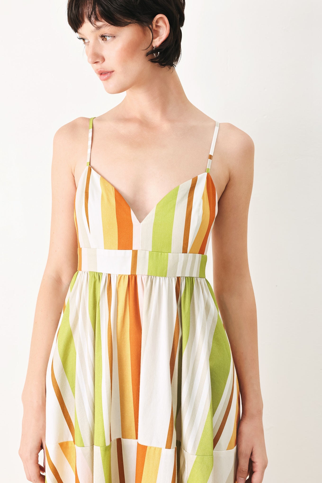 SUNRISE RIVIERA WOVEN MIDI DRESS