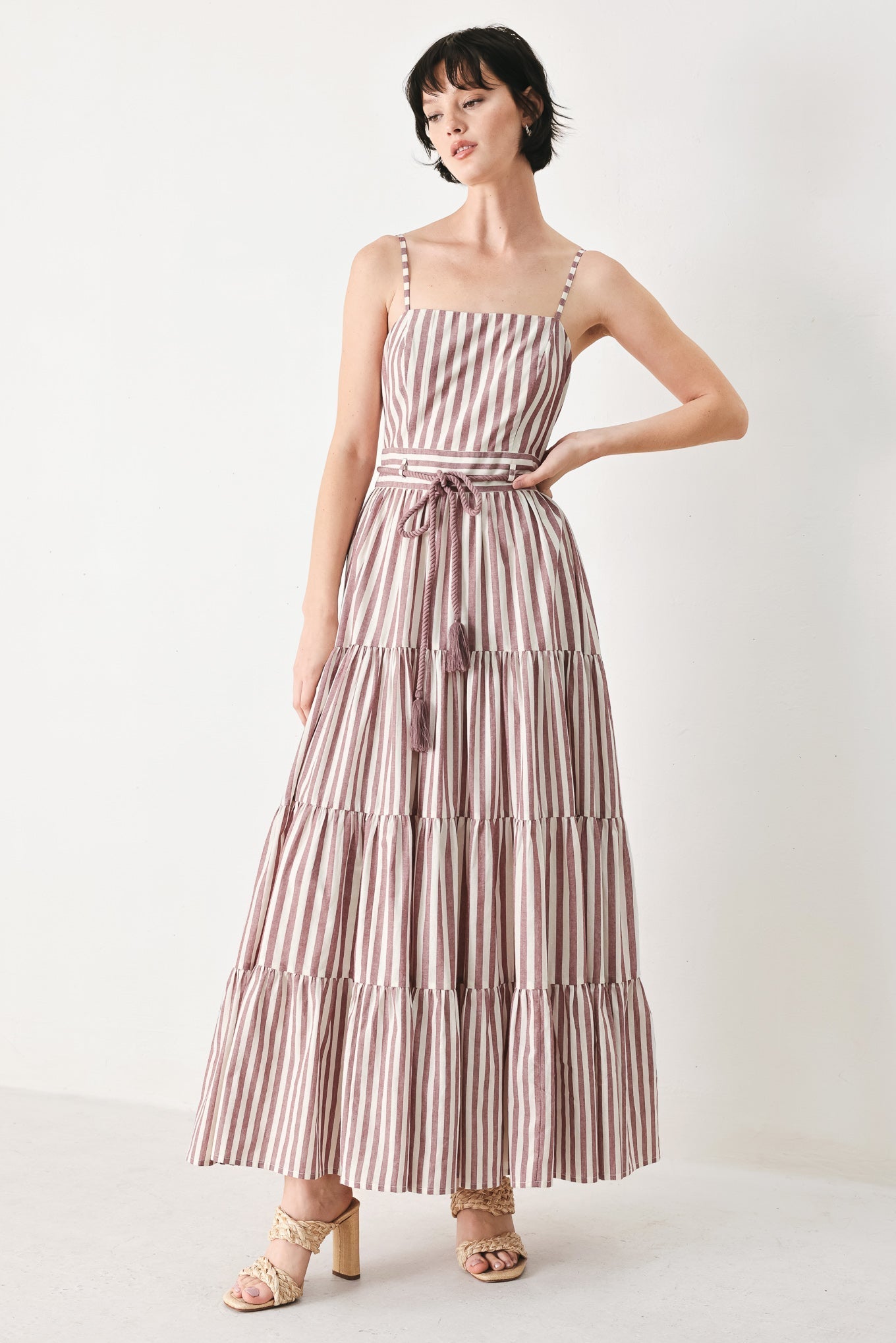 ROSY BREEZE WOVEN ANKLE DRESS Flying Tomato
