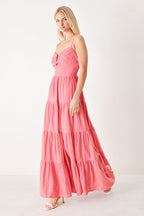 SWEET ESCAPE WOVEN MAXI DRESS Flying Tomato