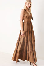 CALM BEAUTY WOVEN MAXI DRESS Flying Tomato