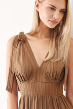 CALM BEAUTY WOVEN MAXI DRESS Flying Tomato