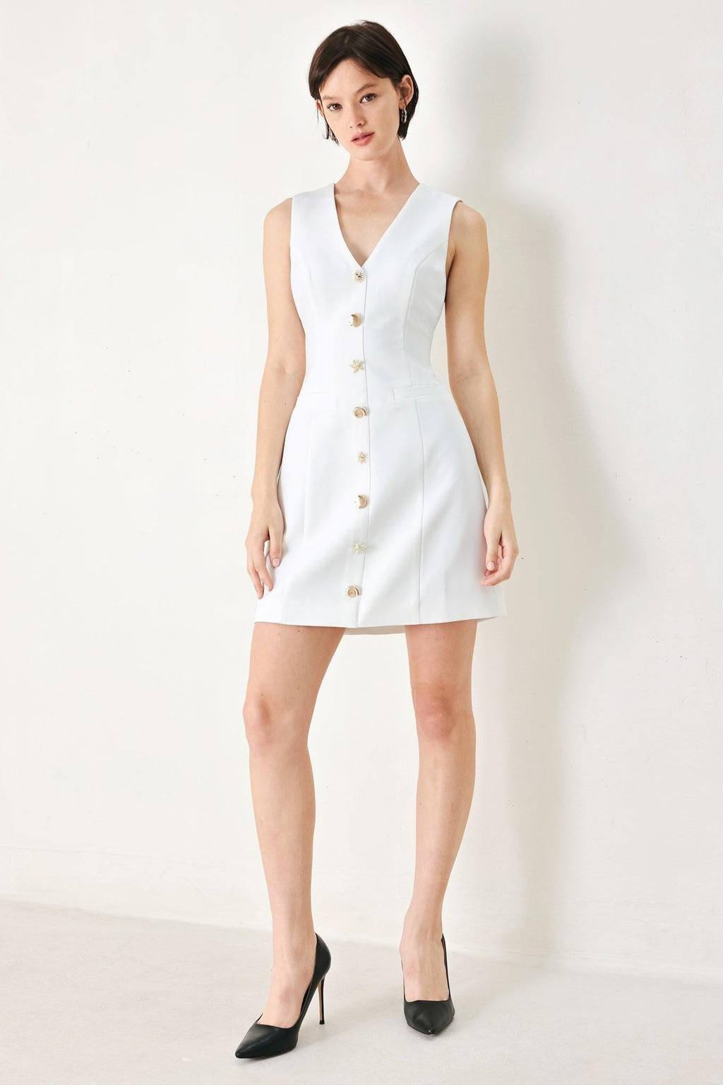 PURE GLAM WOVEN MINI DRESS Flying Tomato