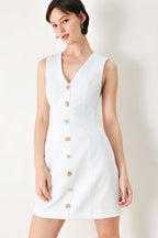 PURE GLAM WOVEN MINI DRESS Flying Tomato