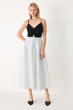 MODERN CONTRAST MIDI DRESS Flying Tomato